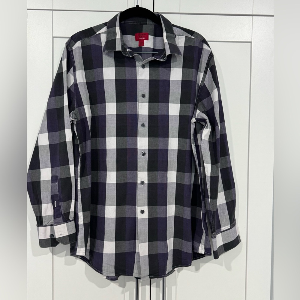 Alfani Plaid Button Down Shirt - Picture 1 of 3